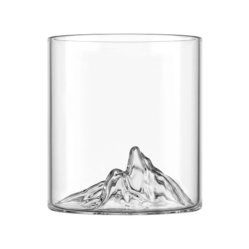 MTNPK GLASSWARE Black Tusk Tumbler Glass, 12oz 