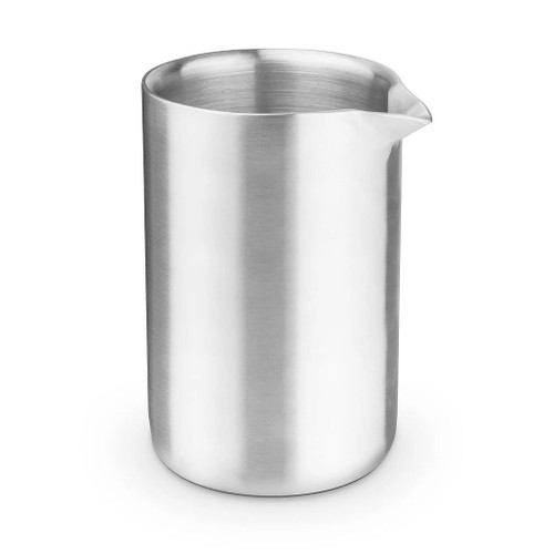 FINAL TOUCH Frothing Pitcher Double-Wall - Brushed Stainless Steel, 500ml