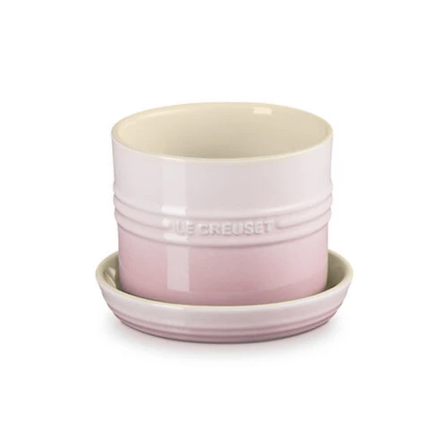 LE CREUSET shell Pink Herb Planter - Stoneware, 14cm