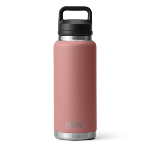 YETI Rambler Bottle 1 L - with Chug Cap, Sandstome Pink