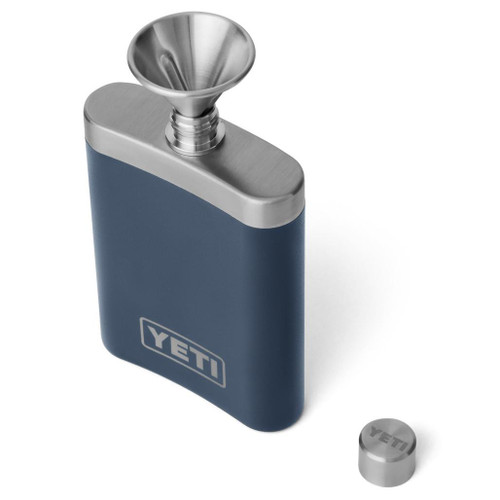 Yeti Flask 207 ml + Funnel, Navy - The Gourmet Warehouse