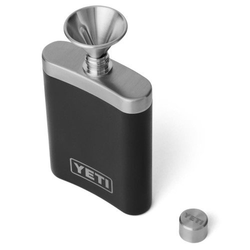 Yeti Flask 207 ml + Funnel, Black - The Gourmet Warehouse