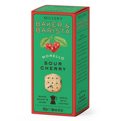 BAKER & BARISTA Morello Sour Cherry Biscuits, 120g