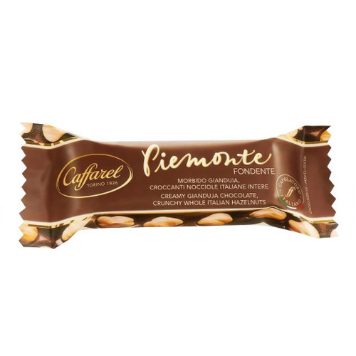 CAFFAREL Piemonte Dark Gianduja Bar with Hazelnuts, 33g 