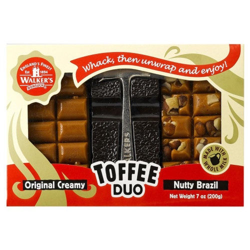 WALKERS Walkers Toffee Duo Original & Nutty Brazil + Hammer Pack, 200g