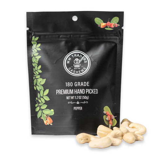 WW TRADERS Premium Pepper Cashews - Air Roasted, 100g WW TRADERS Premium Pepper Cashews - Air Roasted, 100g
