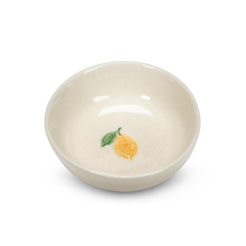 Mini Bowl with Lemon - Stoneware, 3-in