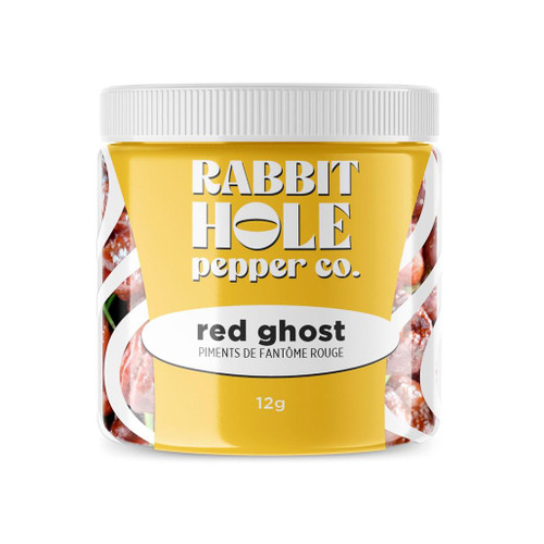 RABBIT HOLE PEPPER CO Red Ghost Pepper Dried Pepper Pods, 12g RABBIT HOLE PEPPER CO Red Ghost Pepper Dried Pepper Pods, 12g