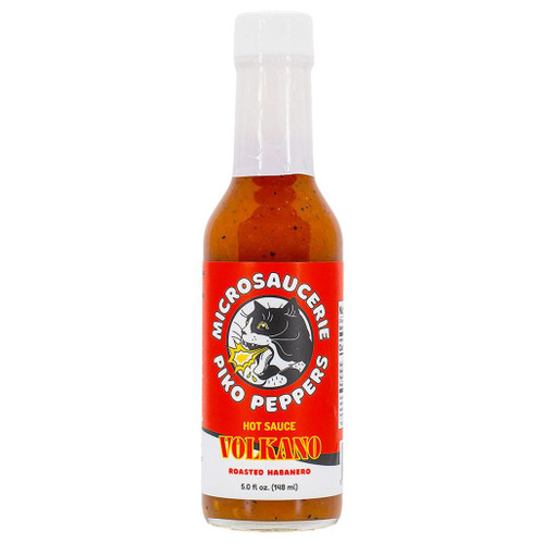MICROSAUCERIE PIKO PEPPERS Volcano Hot Sauce - Roasted Habanero, 148ml