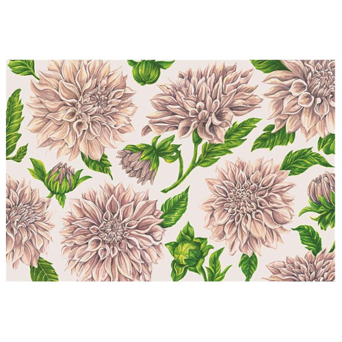 HESTER & COOK Delightful Dahlias Paper Placemat, 18 Sheets HESTER & COOK Delightful Dahlias Paper Placemat, 18 Sheets