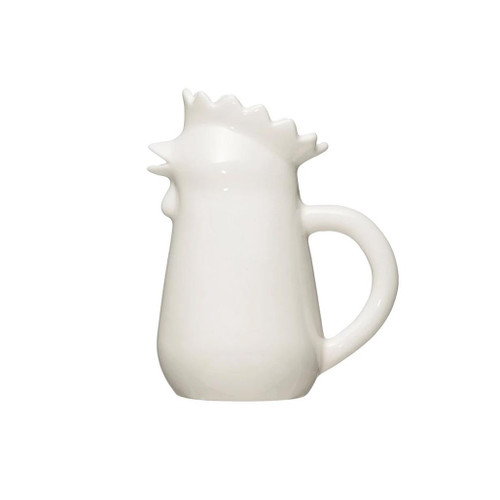 CREATIVE CO-OP Chicken Creamer - Stoneware, 4.3 x 3-in CREATIVE CO-OP Chicken Creamer - Stoneware, 4.3 x 3-in