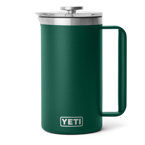 YETI Rambler 1L French Press - Twist-To-Lock Lid,  Black Forest Green 