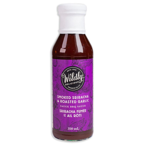 WILDLY DELICIOUS BBQ Sauce - Smoked Sriracha & Roasted Garlic, 350ml WILDLY DELICIOUS BBQ Sauce - Smoked Sriracha & Roasted Garlic, 350ml