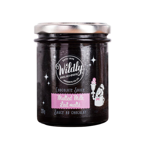 WILDLY DELICIOUS Malted Milk Chocolate Sauce, 220g WILDLY DELICIOUS Malted Milk Chocolate Sauce, 220g