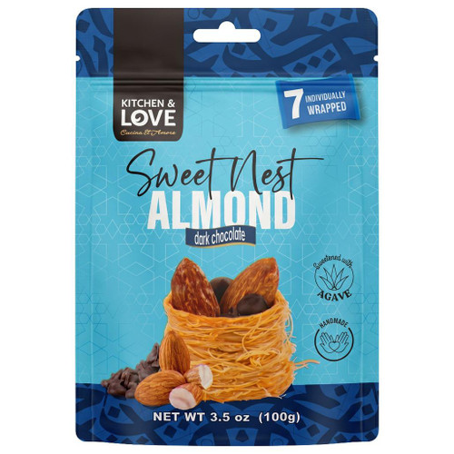 CUCINA & AMORE Sweet Nest - Almond with Dark Chocolate, 100g 