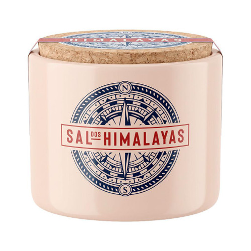 SAL DE PORTUGAL Himalayan Pink Salt - Pink Ceramic Jar, 150g 