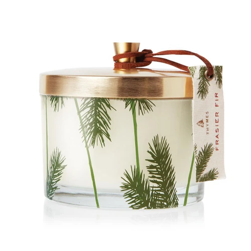 THYMES Frasier Fir - Pine Needle 3-Wick Candle, 11.5oz 