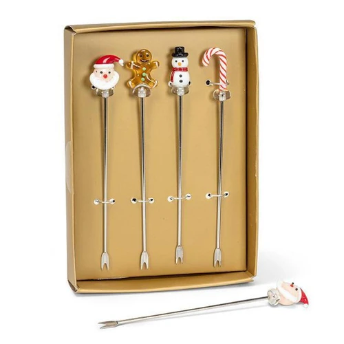 ABBOTT Cocktail Picks - Holiday Icon, Set of 4 