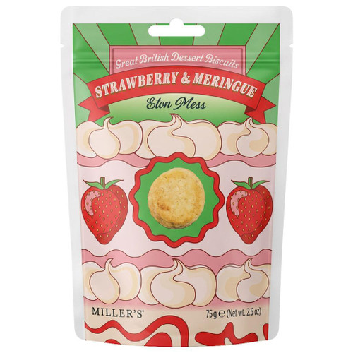 ARTISAN BISCUITS Strawberry & Meringue Eton Mess Biscuits, 75g 