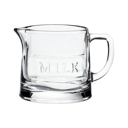 ABBOTT Milk Jug Clear Glass, 10oz 