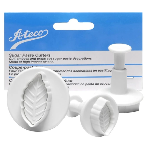 Plastic Plunger Cutters - Leaf, Set of 3