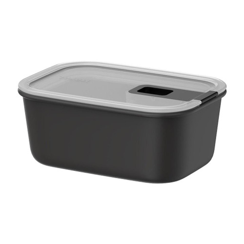 MEPAL EasyClip 2.0 Rectangular Storage Box - 700ml, Nordic Black 