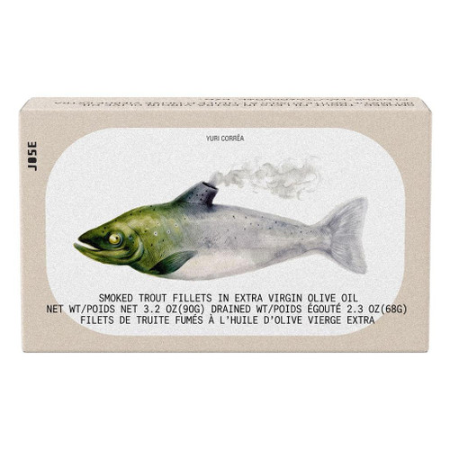 JOSE GOURMET Smoked Trout Fillets in Extra Virgin Olive Oil, 90g 