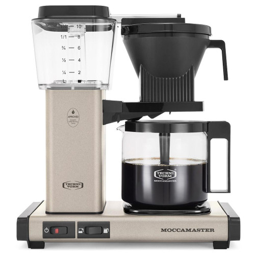 MOCCAMASTER KBGV Select 10 Cup Coffee Maker - Glass Carafe, Sandstone 