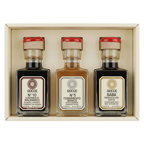 GOCCE ITALIANE Gocce - Balsamic Condiment - Collection Trio, 3x50ml 