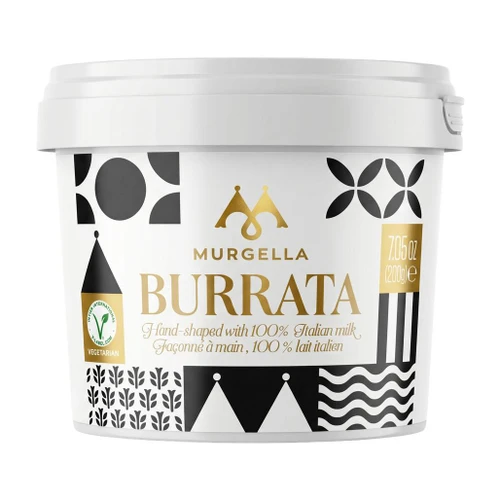 MURGELLA Murgella - Burrata Italian Soft Cheese, 200g ❆ 