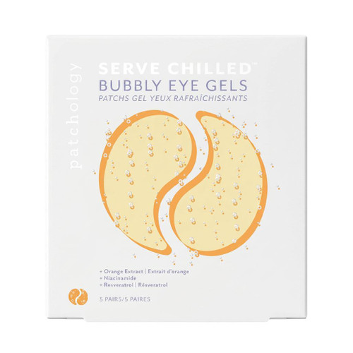 PATCHOLOGY RARE BEAUTY Serve Chilled - Bubbly Eye Gels, Box of 5 Pairs 