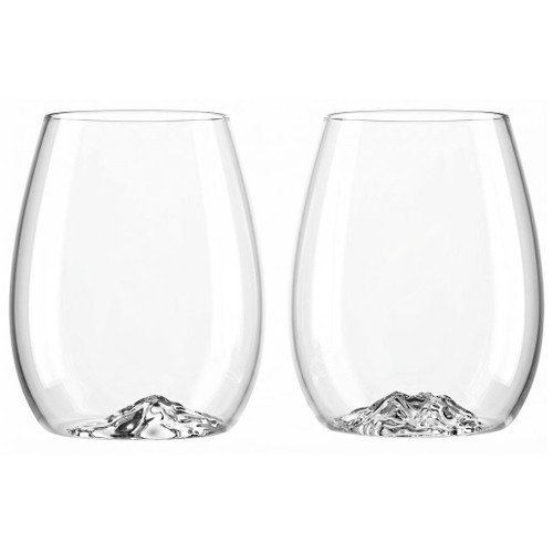 MTNPK GLASSWARE Whistler Blackcomb Wine Glass Set, 2-Piece 