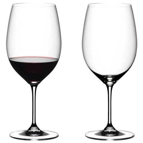 RIEDEL WINE GLASSES Vinum - Cabernet Sauvignon + Merlot Wine Glasses, Box of 2 