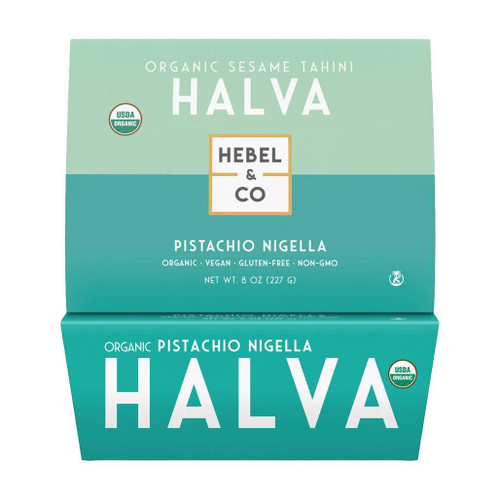 HEBEL & CO Halva Organic - Pistachio Nigella Sesame Tahini, 227g 