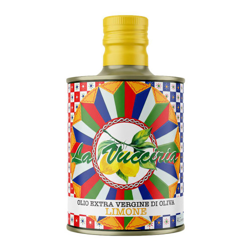 LA VUCCIRIA Sicilian Extra Virgin Olive Oil - Lemon-Flavoured, 250ml 