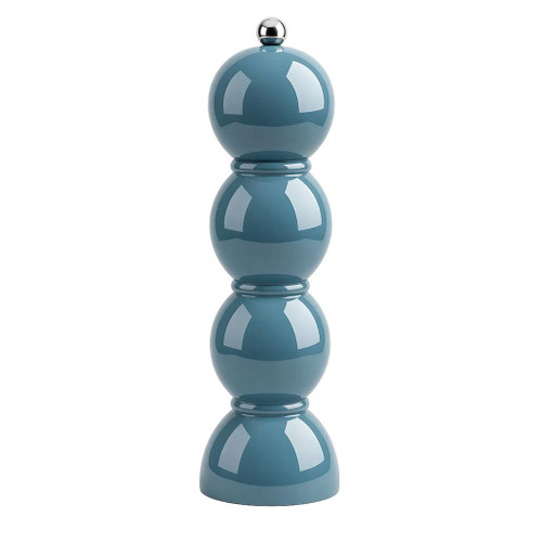 ADDISON ROSS LONDON Bobbin Salt or Pepper Mill - Chambray Blue, 9.25-in 