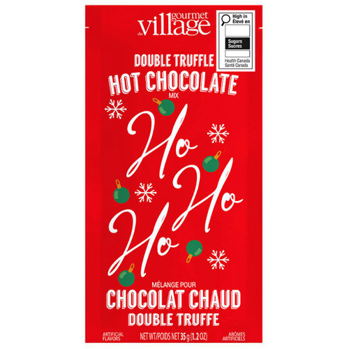 GOURMET DU VILLAGE Double Truffle Mini Hot Chocolate - Ho Ho Ho, 35g 