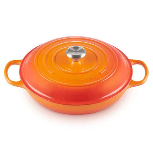 LE CREUSET Flame Braiser - Cast Iron, 3.5L 