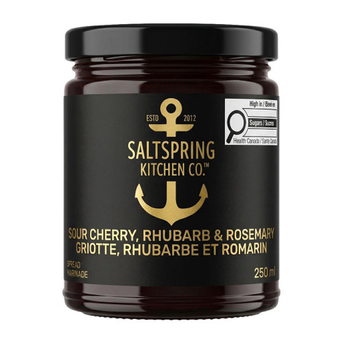 SALTSPRING KITCHEN CO Sour Cherry, Rhubarb & Rosemary Spread, 250ml 
