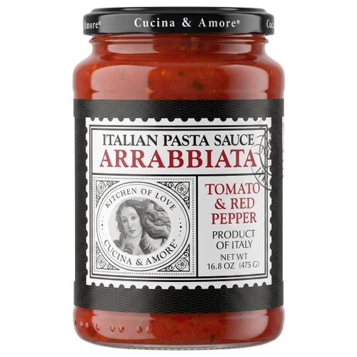 CUCINA & AMORE Arrabbiata Pasta Sauce - Tomato & Red Pepper, 16.8oz 