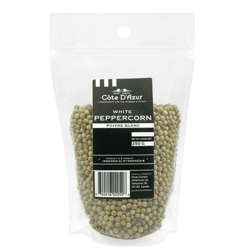 COTE D'AZUR White Peppercorns, 250g COTE D'AZUR White Peppercorns, 250g