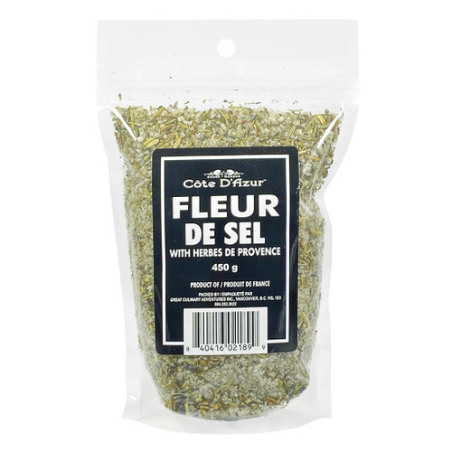 COTE D'AZUR Fleur de Sel with Herbs de Provence, 450g COTE D'AZUR Fleur de Sel with Herbs de Provence, 450g