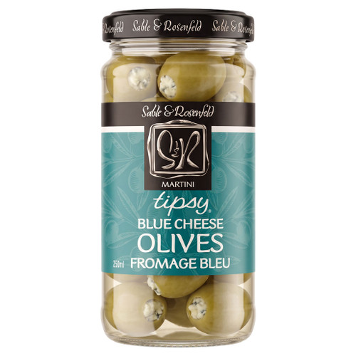 SABLE & ROSENFELD Blue Cheese Stuffed Tipsy Olives, 250ml