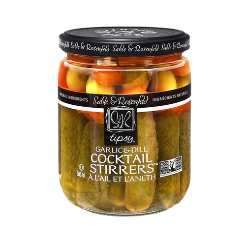 SABLE & ROSENFELD Tipsy Cocktail Stirrers Pickle - Garlic & Dill, 500ml SABLE & ROSENFELD Tipsy Cocktail Stirrers Pickle - Garlic & Dill, 500ml