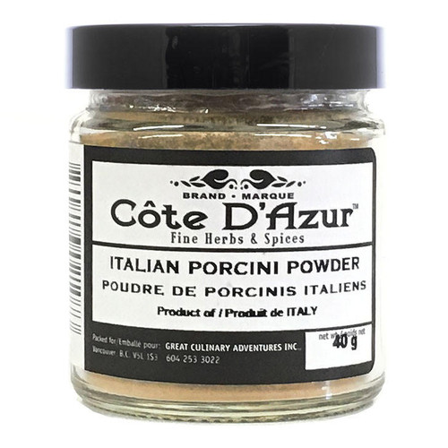 COTE D'AZUR Italian Porcini Mushroom Powder, 40g COTE D'AZUR Italian Porcini Mushroom Powder, 40g