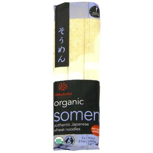 HAKUBAKU Somen Noodles - Organic, 270g