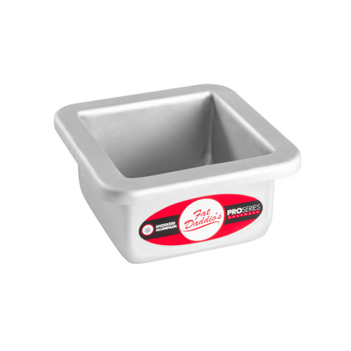 FAT DADDIO'S Square Cake Pan - Pro Series, 3 x 3 x 2-in
