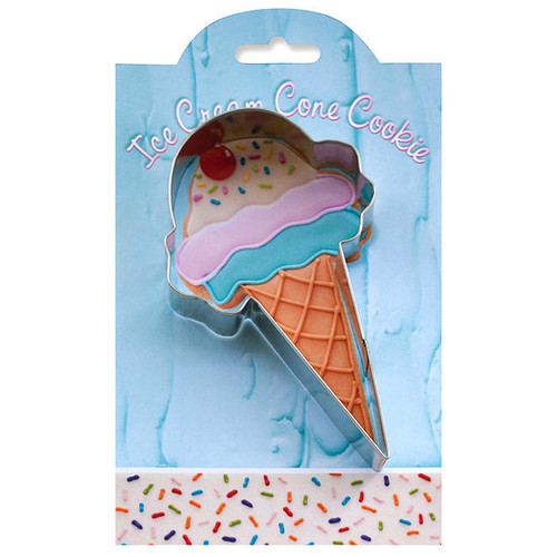 ANN CLARK Ice Cream Cone Cookie Cutter, 5.12-in ANN CLARK Ice Cream Cone Cookie Cutter, 5.12-in
