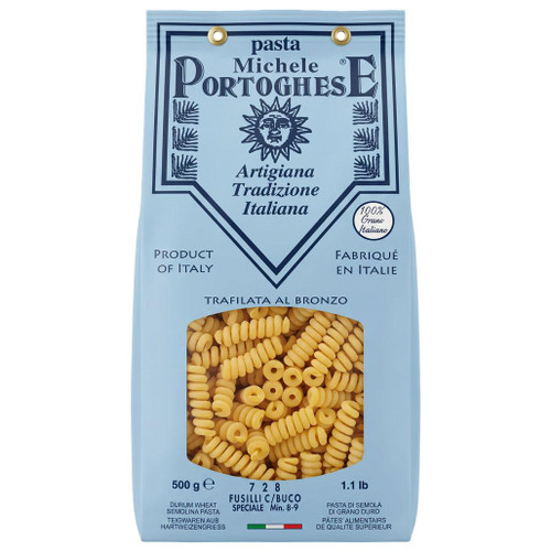 MICHELE PORTOGHESE Fusilli Corti Bucati Pasta - No 728, 500g 