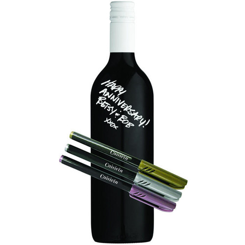 CUISIVIN Wine Glass Metallic Markers, Pack of 3 CUISIVIN Wine Glass Metallic Markers, Pack of 3